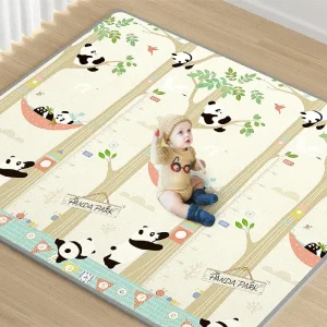 Covoras Joaca Pliabil Termoizolant Panda si Ursuletii