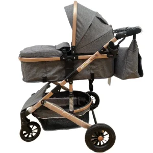 Carucior Pliabil Reversibil Sport cu Landou Gri