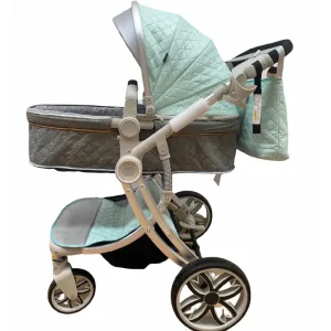 Carucior Reversibil Pliabil Luxury cu Landou Bleu
