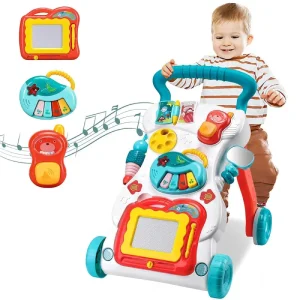 Premergator Interactiv Muzical cu Pian Jucarii si Tablita de Scris