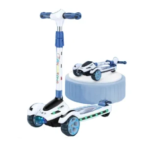 Trotinetă 2 în 1 cu LED si Muzica pentru Copii