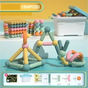 Joc STEM Magnetic de Construit Onshine 54Piese