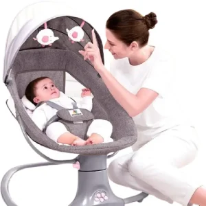 Leagan balansoar electric reglabil pentru bebelusi