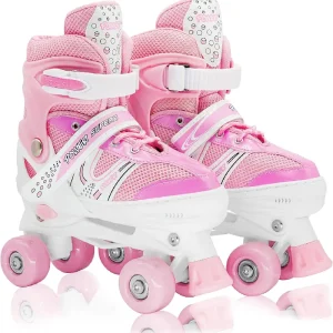 Patine cu Rotile Power Roz Marimea 27-30