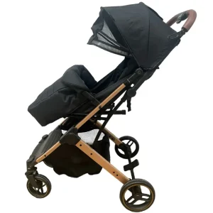 Carucior Negru Sport tip Troller cu Suspensii si Husa