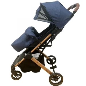 Carucior Albastru Sport Troller cu Suspensii si Husa