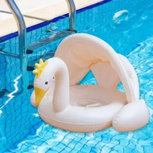 Colac Gonflabil Lebădă Regală cu Copertină Caratoys