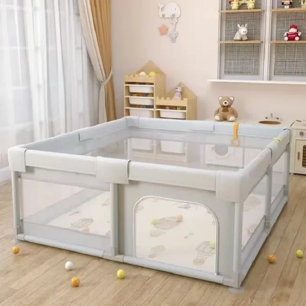 Țarc de Joacă cu Covoraș Puzzle 120x120 și 60 Bile Țarc de Joacă cu Covoraș Puzzle 120x120 și 60 Bile