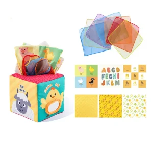 Cub Montessori Bebe cu Activitati Senzoriale Ferma
