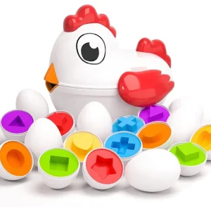 Jucarie Montessori Potriveste Oua cu Forme Geometrice
