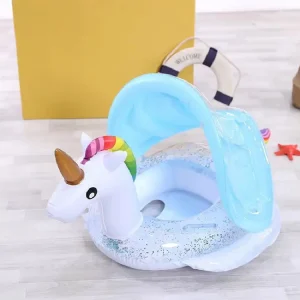 Colac Unicorn cu Parasolar pentru Bebelusi