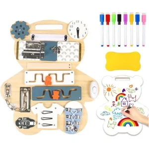 Busy Board Ursuletul cu Activitati si Tabla Desen