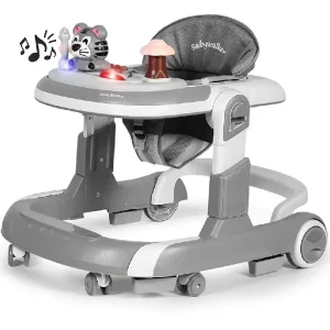 Premergător Bebe 3 în 1 Gri cu Jucării Interactive
