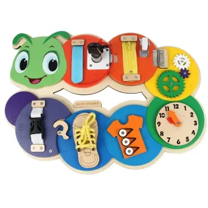 Omida Busy Board Montessori cu Activitati Senzoriale