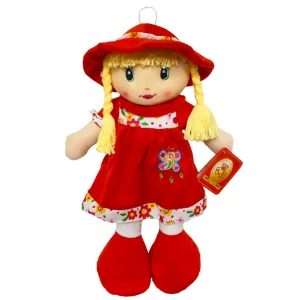 Papusa care Canta cu Rochita Rosie 50cm