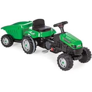 Tractor cu Pedale si Remorca Verde Pilsan