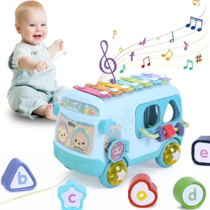 Jucarie Interactiva Autobuz Muzical Sortator
