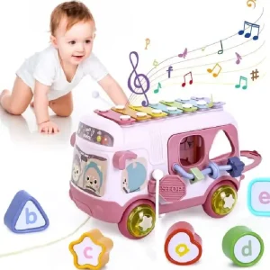 Jucarie Interactiva Autobuzul Distracției pentru Bebe