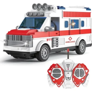 Ambulanta RC cu Telecomanda si Lumini Caratoys