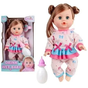 Papusa Interactiva Bebelus cu Biberon Caratoys