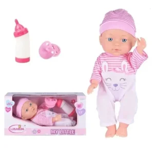 Papusa Bebelus cu Biberon si Suzeta Caratoys