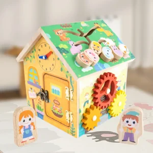 Casuta Montessori Multifunctionala din Lemn 8 in 1