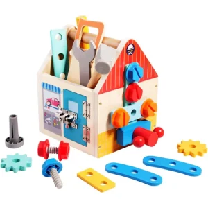 Casuta Montessori Atelier cu Accesorii de Bricolaj