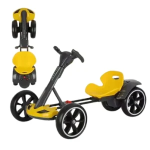 Kart Electric 6V Pliabil Smart Galben pentru Copii
