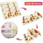 Covor de Joacă Reversibil din Spumă XPE Alfabet si Girafe