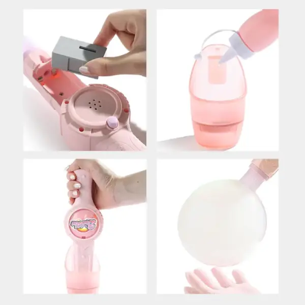 Aparat Roz de Făcut Baloane de Săpun pentru Copii