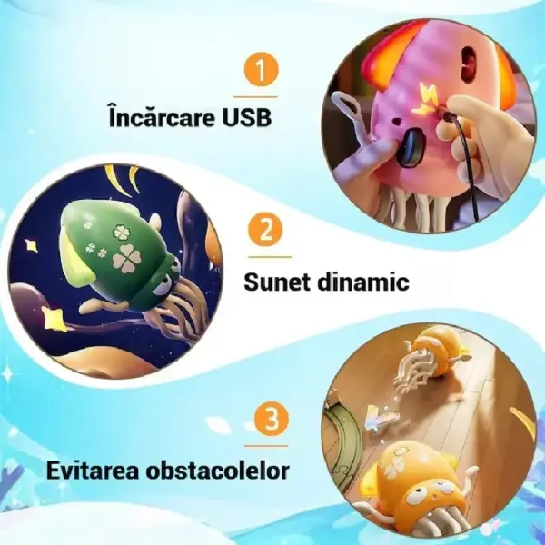 Caracatiță Dansatoare Electrică Interactivă Verde