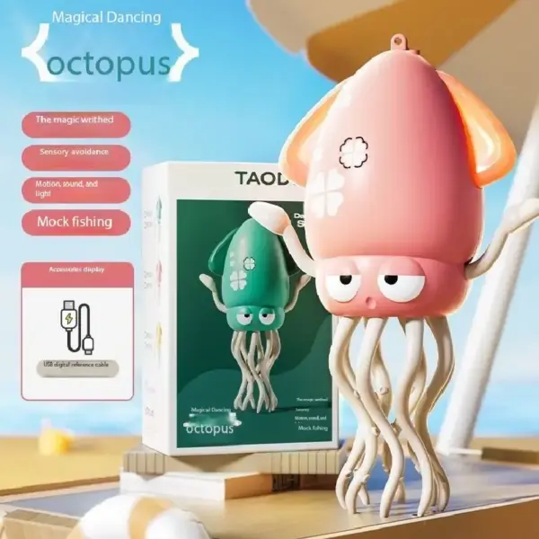 Caracatiță Dansatoare Electrică Interactivă Roz