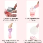 Aparat de Făcut Baloane de Săpun pentru Copii