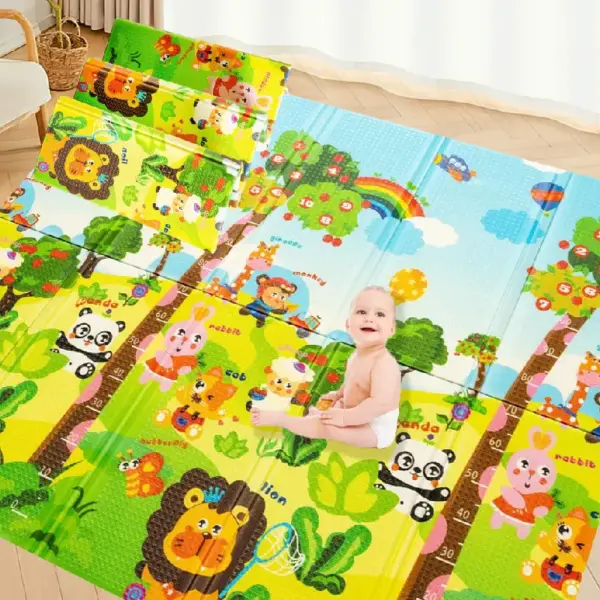 Covor de Joacă Reversibil Moale Aventura in Padure Covor de Joacă Reversibil Moale Aventura in Padure