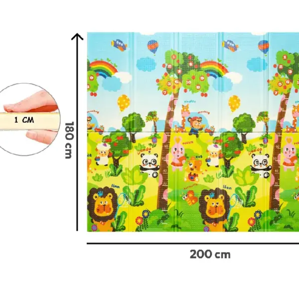 Covor de Joacă Reversibil Moale Aventura in Padure Covor de Joacă Reversibil Moale Aventura in Padure