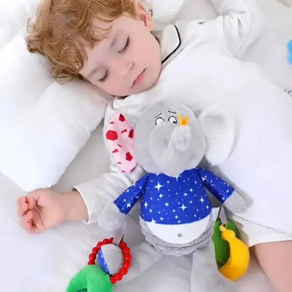 Jucărie Multisenzorială Elefănțelul Zornăitor pentru Bebe