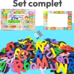 Set Magnetic STEM Plansa cu Litere si Cifre 274 Piese
