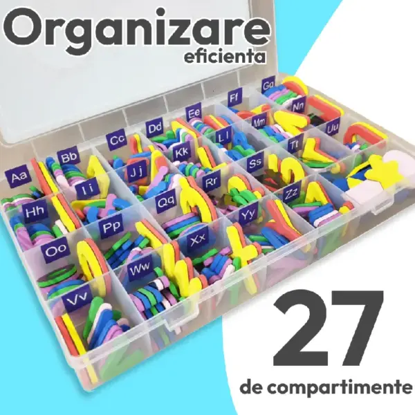 Set Magnetic STEM Plansa cu Litere si Cifre 274 Piese