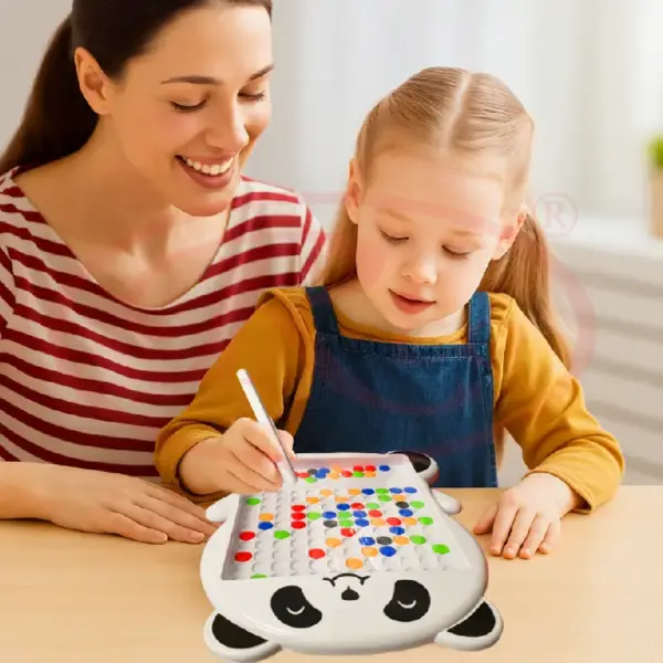 Tabla Magnetica Panda cu Joc Mozaic 20 Modele
