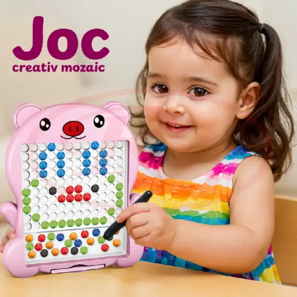 Tabla Magnetica Broscuta cu Joc Mozaic 20 Modele