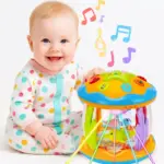 Jucarie Interactiva Bebe cu Proiector Rotativ si Lumini Jucarie Interactiva Bebe cu Proiector Rotativ si Lumini