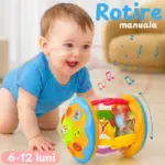 Jucarie Interactiva Bebe cu Proiector Rotativ si Lumini Jucarie Interactiva Bebe cu Proiector Rotativ si Lumini