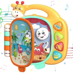 Carticica Interactiva Girafa cu Sunete pentru Bebe