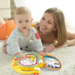 Carticica Interactiva Girafa cu Sunete pentru Bebe