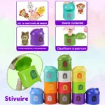 Jucarie Montessori de Asociere si Sortare cu Marionete Jucarie Montessori de Asociere si Sortare cu Marionete