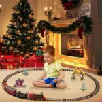 Circuit Tren Electric 365cm cu Lumini si Sunete Circuit Tren Electric 365cm cu Lumini si Sunete