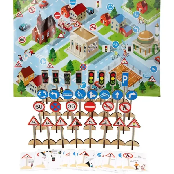 Joc Educativ Rutier cu Semne de Circulatie