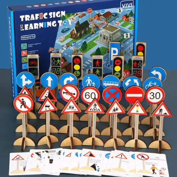Joc Educativ Rutier cu Semne de Circulatie