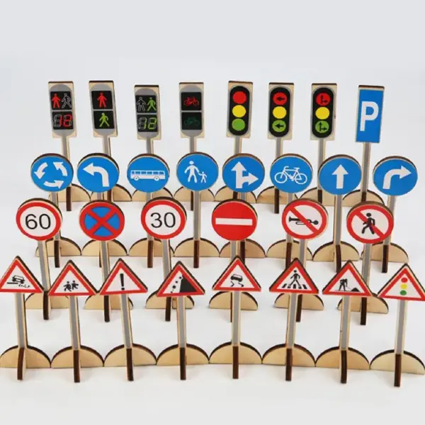 Joc Educativ Rutier cu Semne de Circulatie