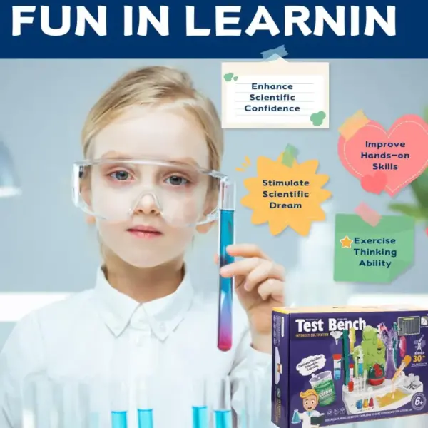 Kit STEM Laborator de Chimie Joc Interactiv Kit STEM Laborator de Chimie Joc Interactiv